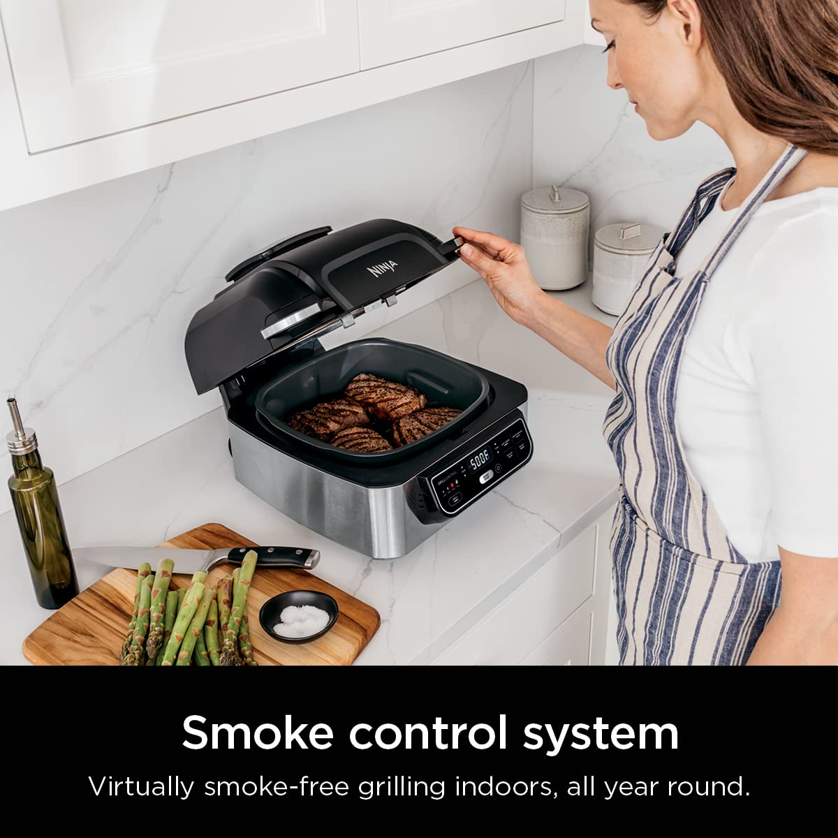 Ninja Foodi 5-in-1 Indoor Grill with 4-Qt. Air Fryer