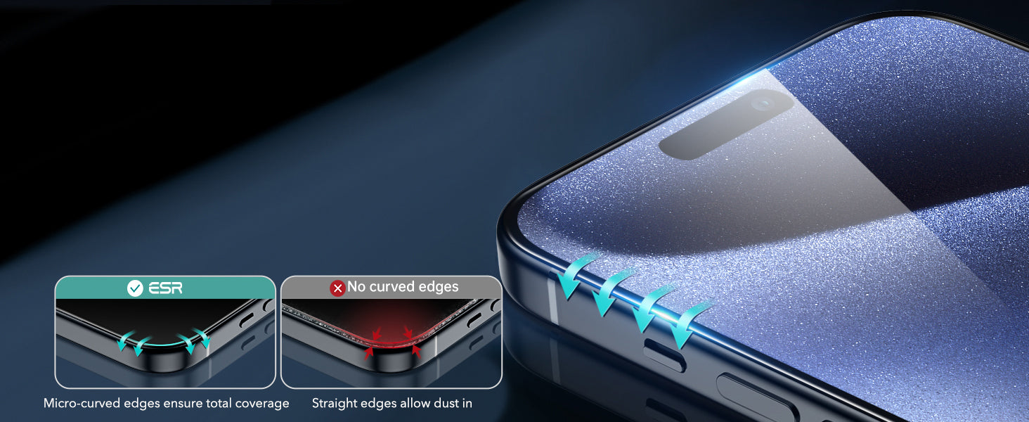 Premium iPhone 15 Pro Max Screen Protectors - 3 Pack + Lens Protector Top Class