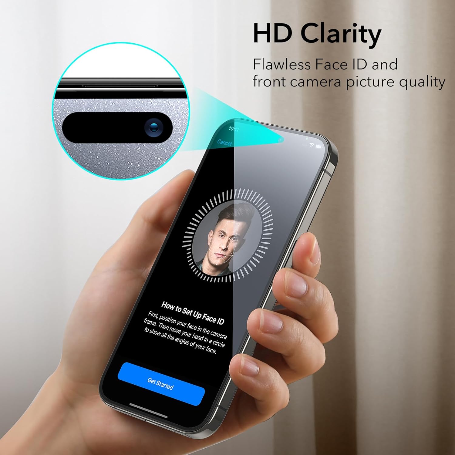 Premium iPhone 15 Pro Max Screen Protectors - 3 Pack + Lens Protector Top Class