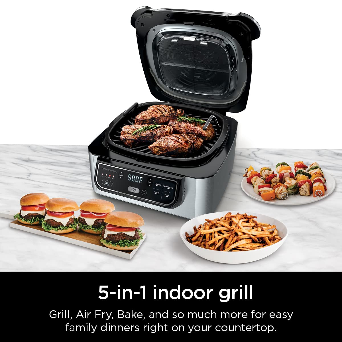 Ninja Foodi 5-in-1 Indoor Grill with 4-Qt. Air Fryer
