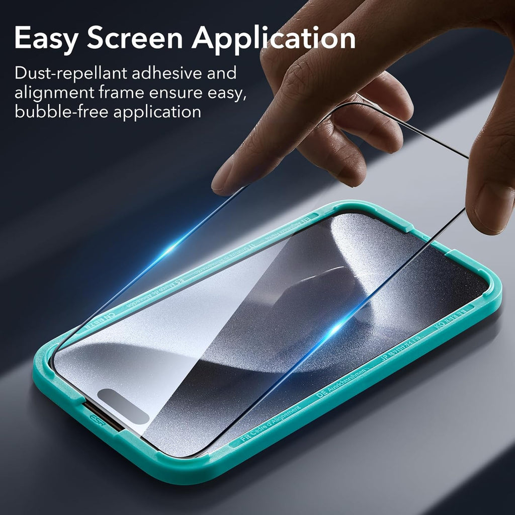 Premium iPhone 15 Pro Max Screen Protectors - 3 Pack + Lens Protector Top Class