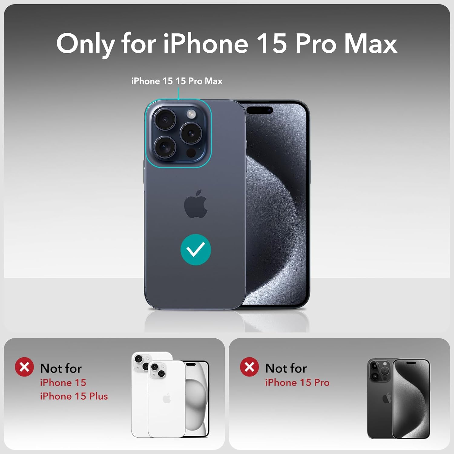 Premium iPhone 15 Pro Max Screen Protectors - 3 Pack + Lens Protector Top Class
