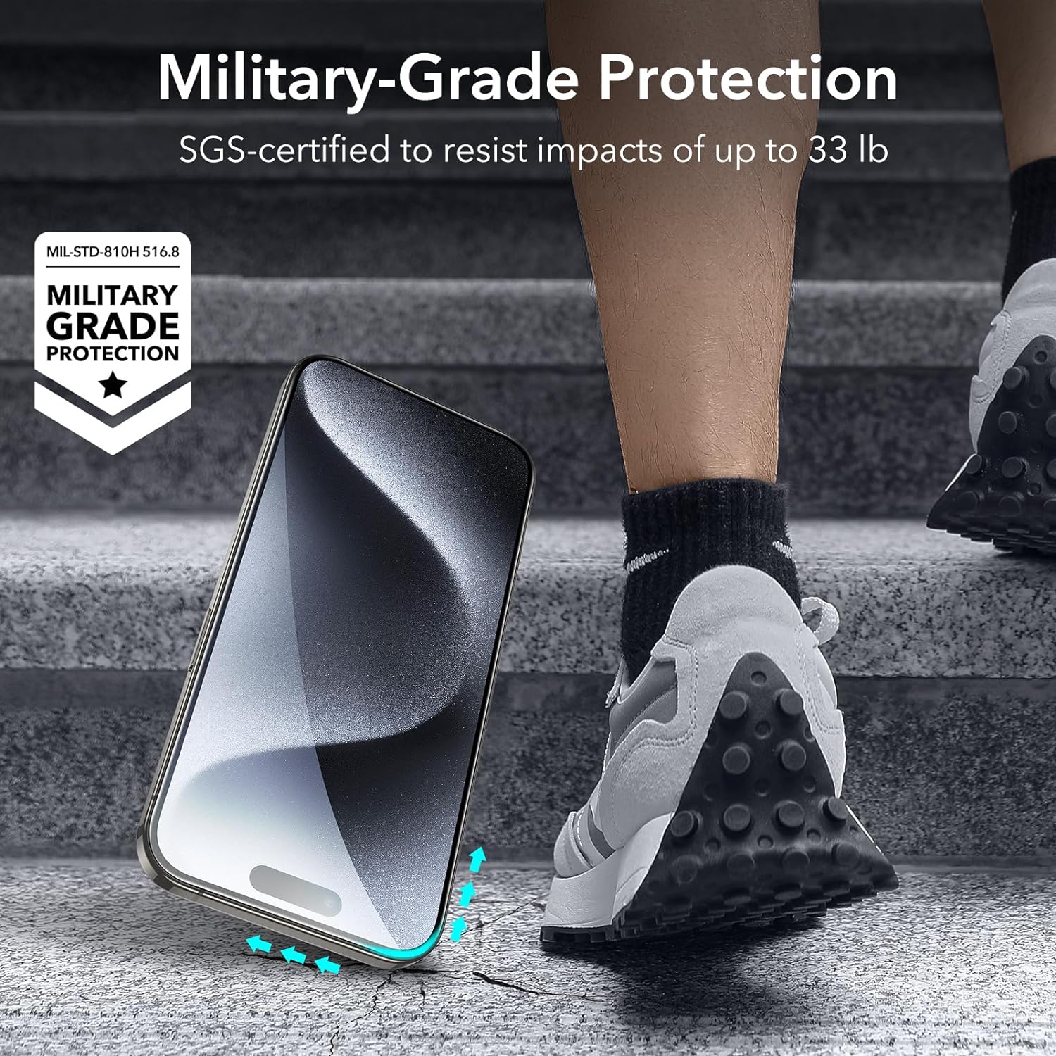 Premium iPhone 15 Pro Max Screen Protectors - 3 Pack + Lens Protector Top Class