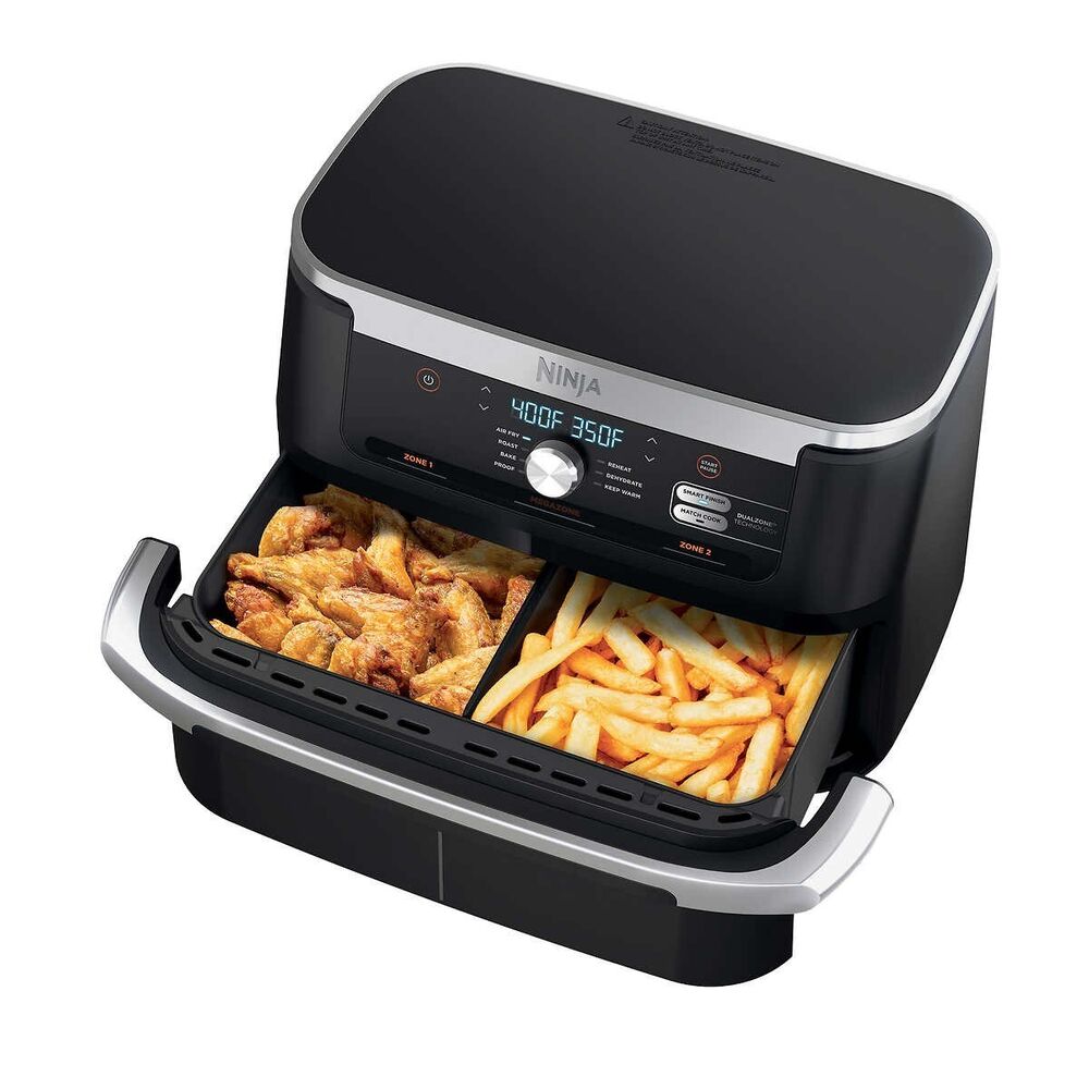 Ninja Foodi 7-in-1 11 Quart DualZone FlexBasket Air Fryer with MegaZone Baskets
