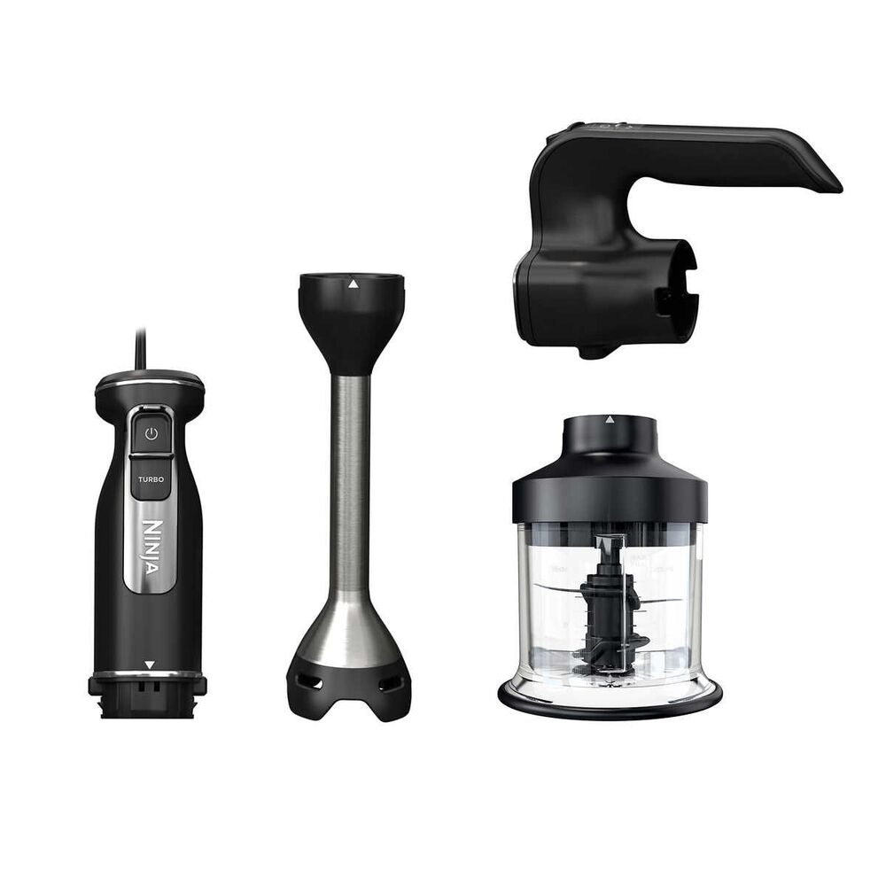 Ninja Foodi Power Mixer System, Hand Mixer Immersion Blender 3-Cup Power Chopper