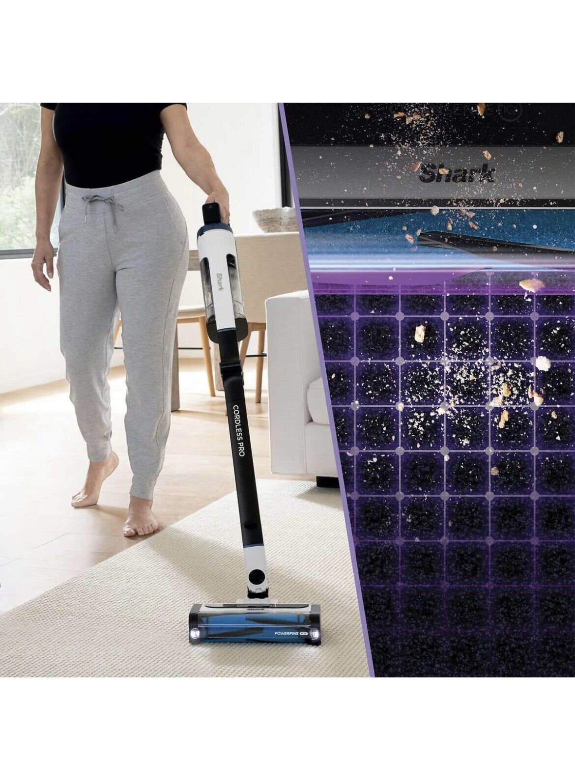 Shark UZ565H Pro Cordless Vacuum with Clean Sense IQ & MultiFLEX Technology