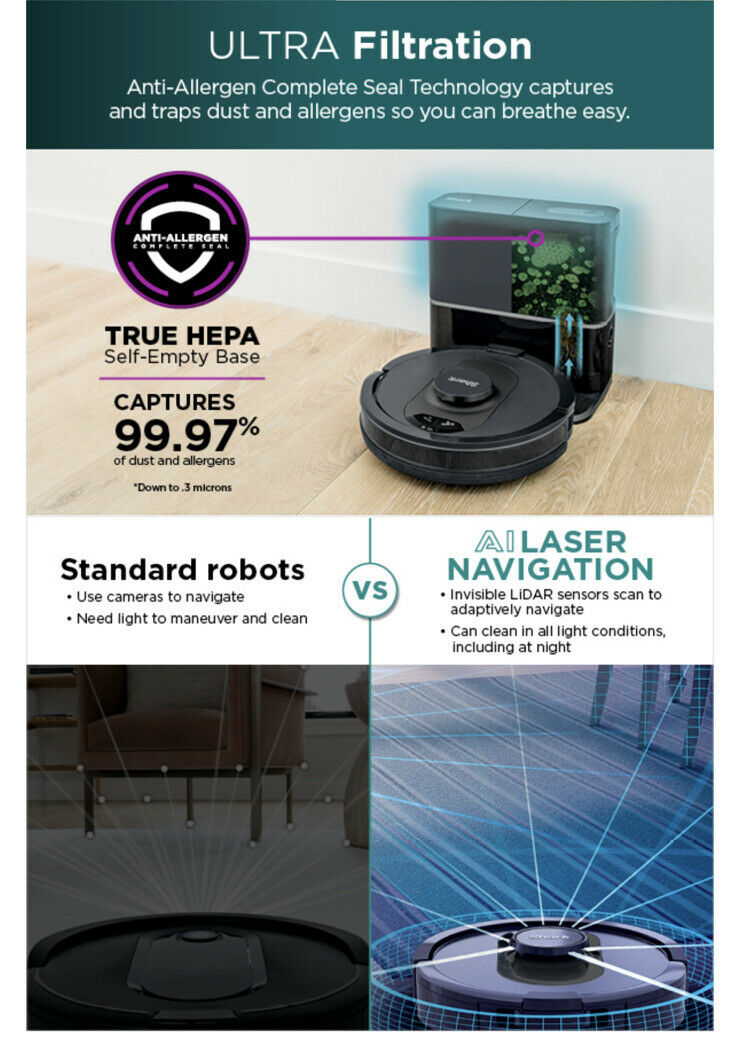 Shark AI Ultra Robot Vacuum with Self-Empty Base